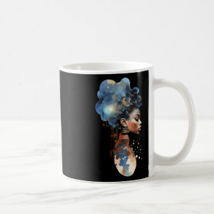 Caneca De Café Rainha Melanina Espiritual Afro-Americana Guerreir