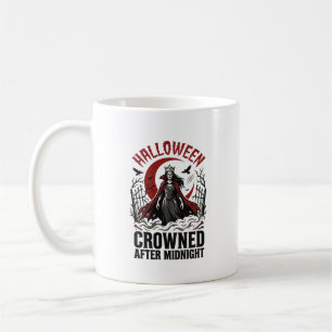 Caneca De Café Rainha Morta-Viva do Halloween Meia-Noite em Ascen