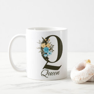 Caneca De Café Rainha Mug - Design de tipografia elegante para el