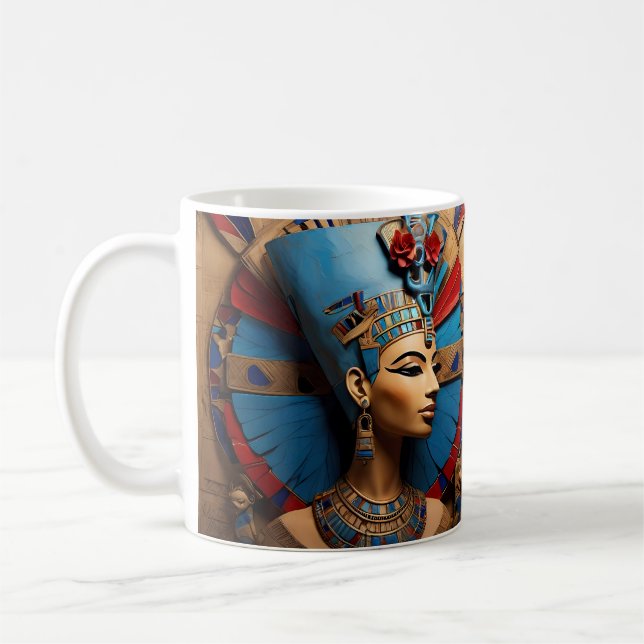 Caneca De Café Rainha Nefertiti (Esquerda)