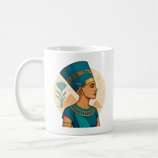 Caneca De Café Rainha Nefertiti - Beleza Eterno do Legado Antigo