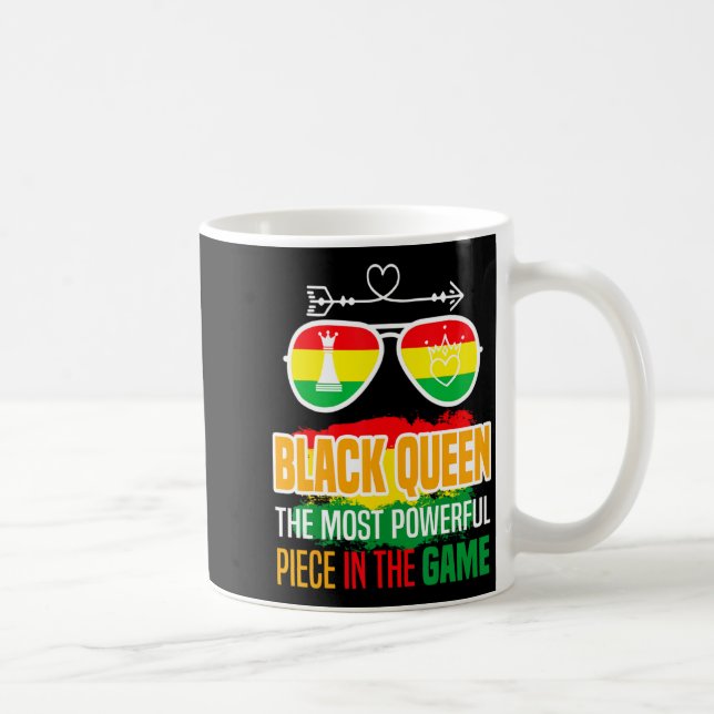 Caneca De Café Rainha Negra A Peça Mais Poderosa História Negra  (Direita)