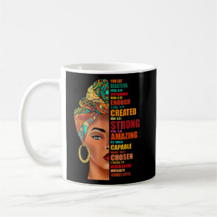 Caneca De Café Rainha Negra Lady Curly Natural Afro-Americana