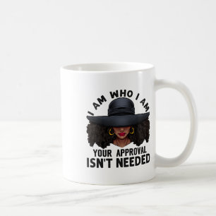 Caneca De Café Rainha Negra Senhoras Afro-Americanas Cacheadas Na