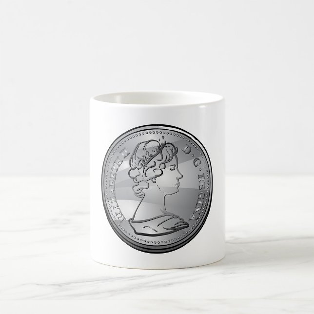 Caneca De Café Rainha Numa Moeda (Criador carregado)