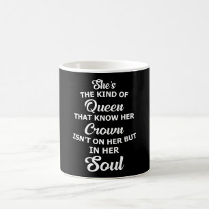 Caneca De Café Rainha Real Princesa Dourada Ideia de Presente Eng