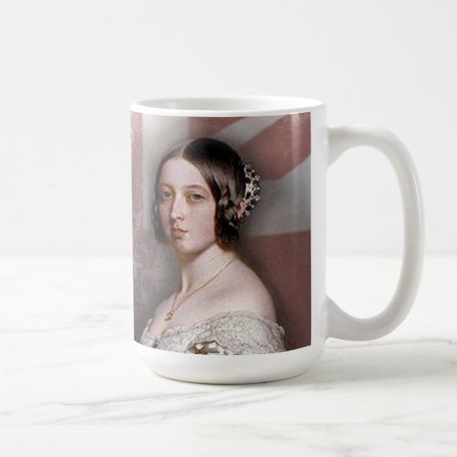 Caneca De Café Rainha Victoria do vintage (Direita)