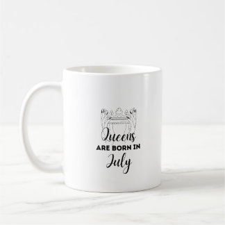 Caneca De Café Rainhas Nascem em Julho Presente de Aniversário Ca