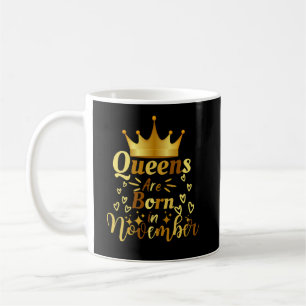 Caneca De Café Rainhas Nascem Em Novembro