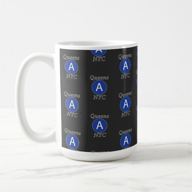 Caneca De Café Rainhas Trem A NYC (Esquerda)