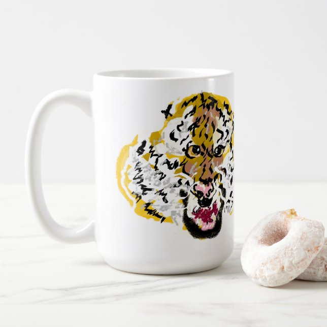 Caneca De Café Raio do Tigre (Com Donut)