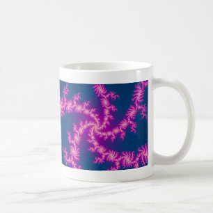 Caneca De Café Raio Roxo - Arte Fractal