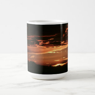 Caneca De Café Raios de ouro-