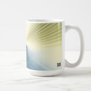 Caneca De Café Raios Dourados