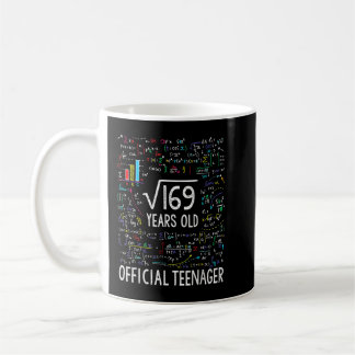 Caneca De Café Raiz Quadrada De 169,13 Anos, Adolescente Oficial