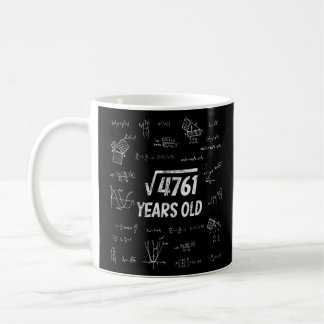 Caneca De Café Raiz quadrada do 4761 69º Nerd de Matemática de An