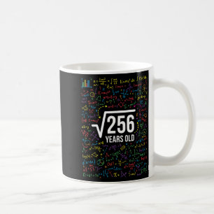 Caneca De Café Raiz Quadrada Matemática 256 Anos, Matemática Dive