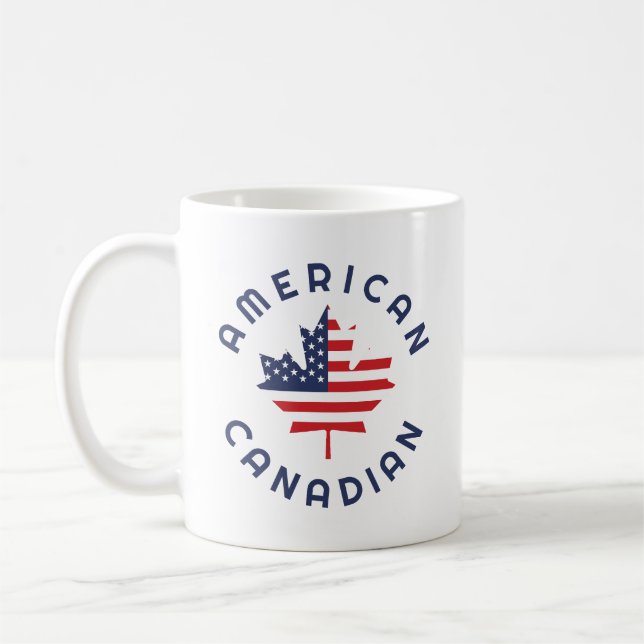Caneca De Café Raízes Americanas do Canadá (Esquerda)