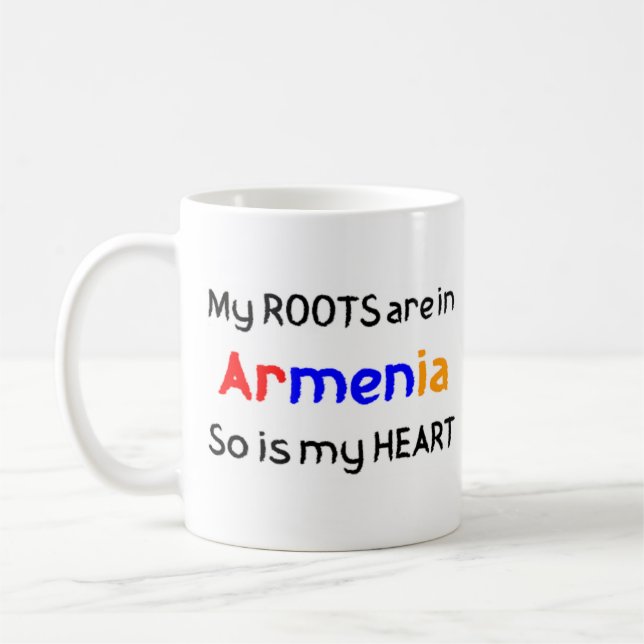 Caneca De Café raízes da armenia (Esquerda)