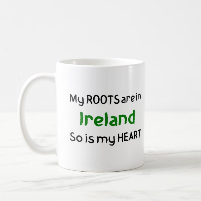 Caneca De Café raízes da irlanda (Esquerda)