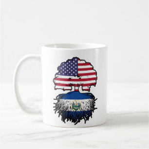 Caneca De Café Raízes de Árvore Americana de El Salvador