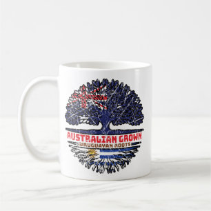 Caneca De Café Raízes de Árvore Australiana do Uruguai e Austráli