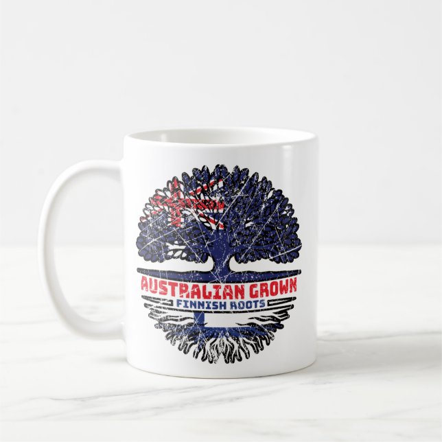 Caneca De Café Raízes de Árvore Australianas da Finlândia, Austrá (Esquerda)