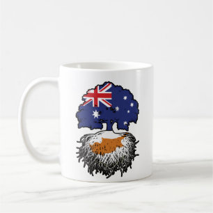 Caneca De Café Raízes de Árvore da Austrália cipriota australiana