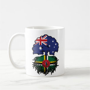Caneca De Café Raízes de Árvore Dominicana Australiana Australian