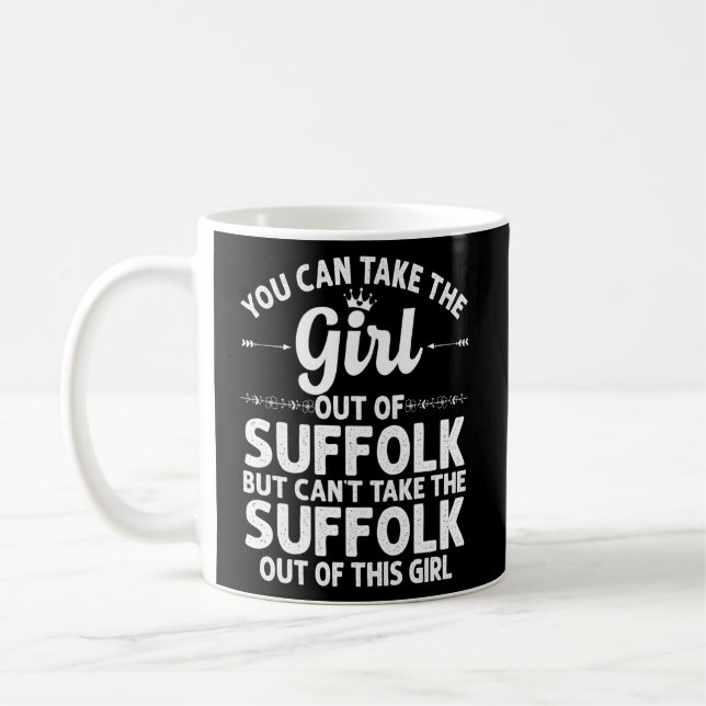 Caneca De Café Raízes De Suffolk Va Virginia Funny (Esquerda)