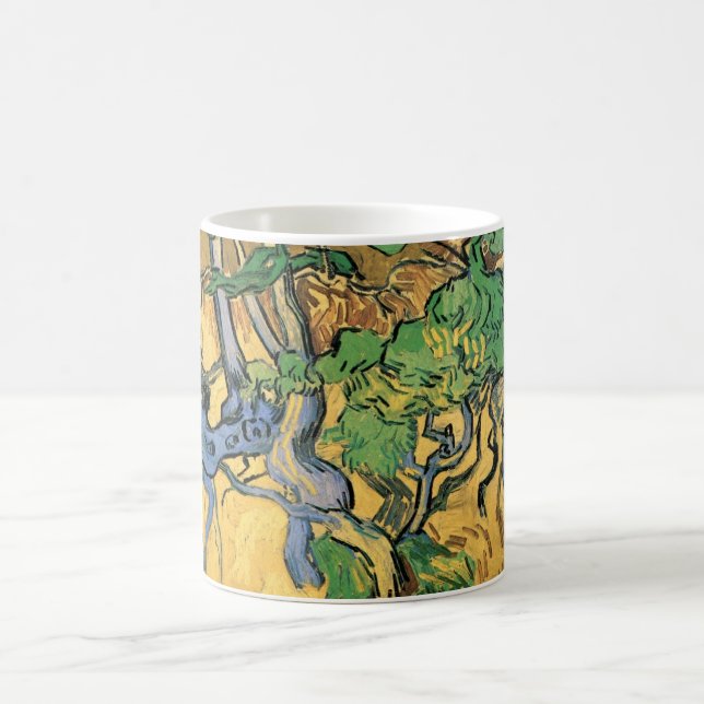 Caneca De Café Raízes e Troncos de Árvores por Vincent van Gogh (Centro)