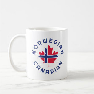Caneca De Café Raízes Norueguesas Canadenses