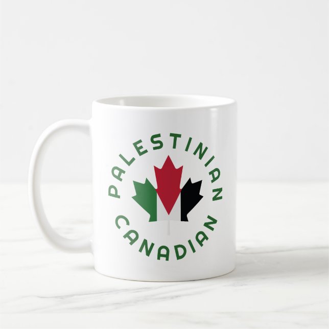 Caneca De Café Raízes palestinas canadenses (Esquerda)