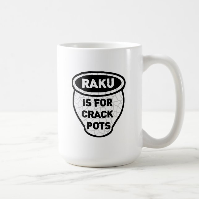 Caneca De Café Raku é para oleiro dos potes da rachadura (Direita)