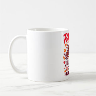 Caneca De Café Raleigh Carolina do Norte Oak City Folhas de Outon