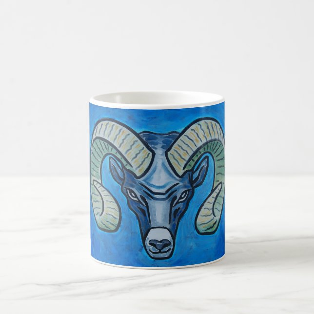Caneca De Café Ram nos azul-céu (Centro)