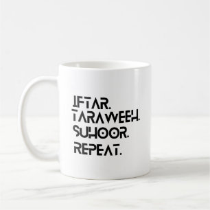 Caneca De Café Ramadan Iftaar Taraweh Suhoor Repete Coffee Mug
