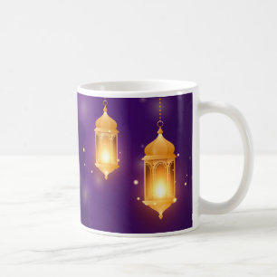 Caneca De Café Ramadan Kareem Bem-vindo ao Santo Mês Roxo