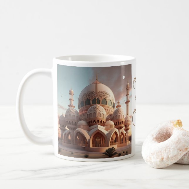 Caneca De Café Ramadan Mubarak (Com Donut)