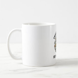 Caneca De Café Ramalho Floral de Fantasma Vintage Boo_1