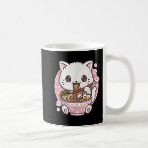 Caneca De Café Ramen Cat Kawaii Anime Ramen Cat Lovers Kawaii