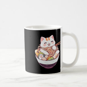 Caneca De Café Ramen Cat Kawaii Neko Cute Animes Camisa Para Home