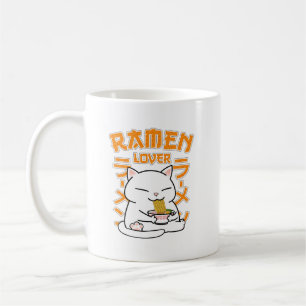 Caneca De Café Ramen Cat Ramen Lover Japonês
