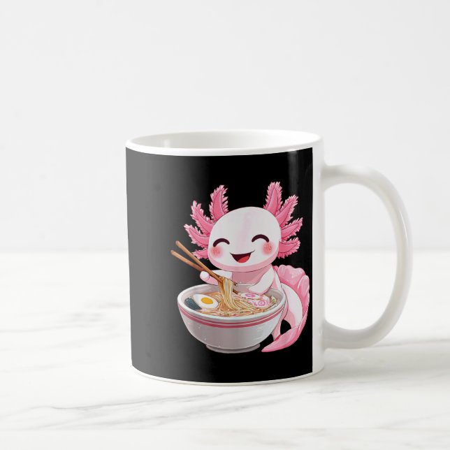 Caneca De Café Ramen de Axolote de Anime Kawaii  (Direita)
