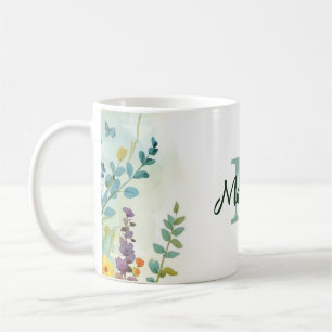 Caneca De Café Ramo de Flores Silvestres de Primavera Colorido Mo