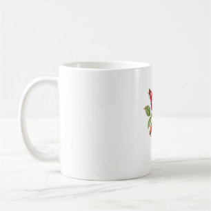 Caneca De Café Ramo de Rosa Mosqueta