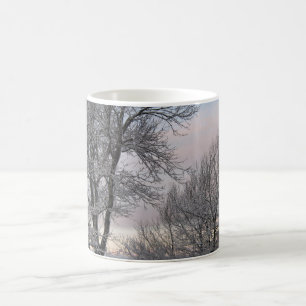 Caneca De Café Ramos cobertos de neve