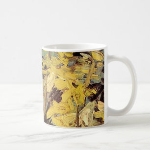 Caneca De Café Ramos de Acácia Floridos Vincent van Gogh.