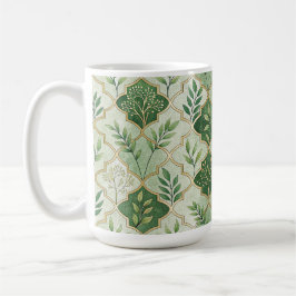 CANECA DE CAFÉ RAMOS E VIDES IRLANDESES VERDES E DOURADOS
