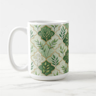 CANECA DE CAFÉ RAMOS E VIDES IRLANDESES VERDES E DOURADOS